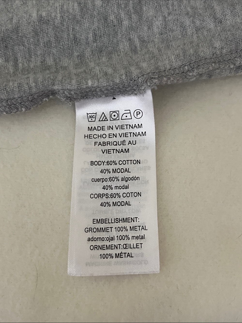 Michael Kors Heather Gray Grommet-Trim Sleeveless Tank - Picture 7 of 9